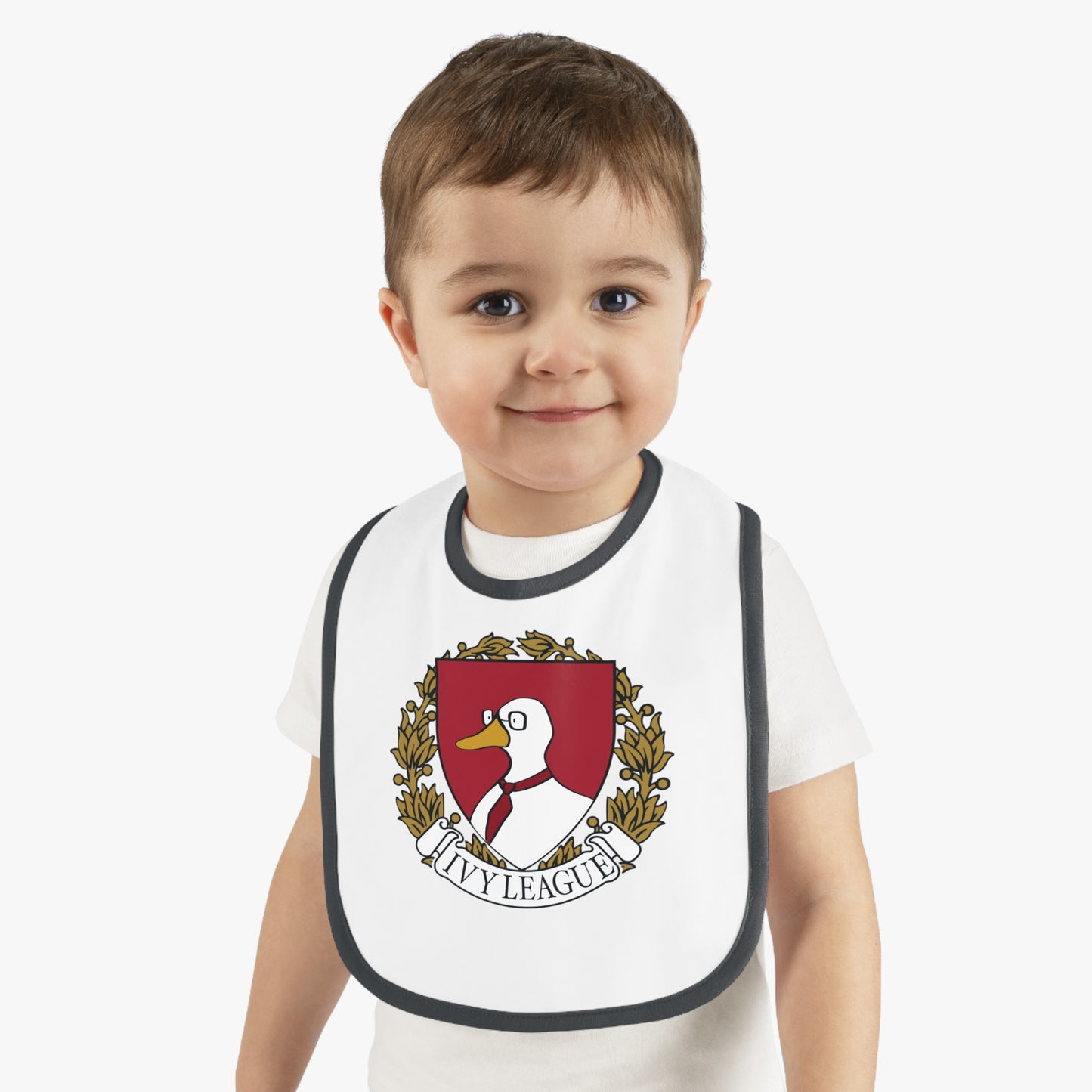 Baby Contrast Trim Jersey Bib