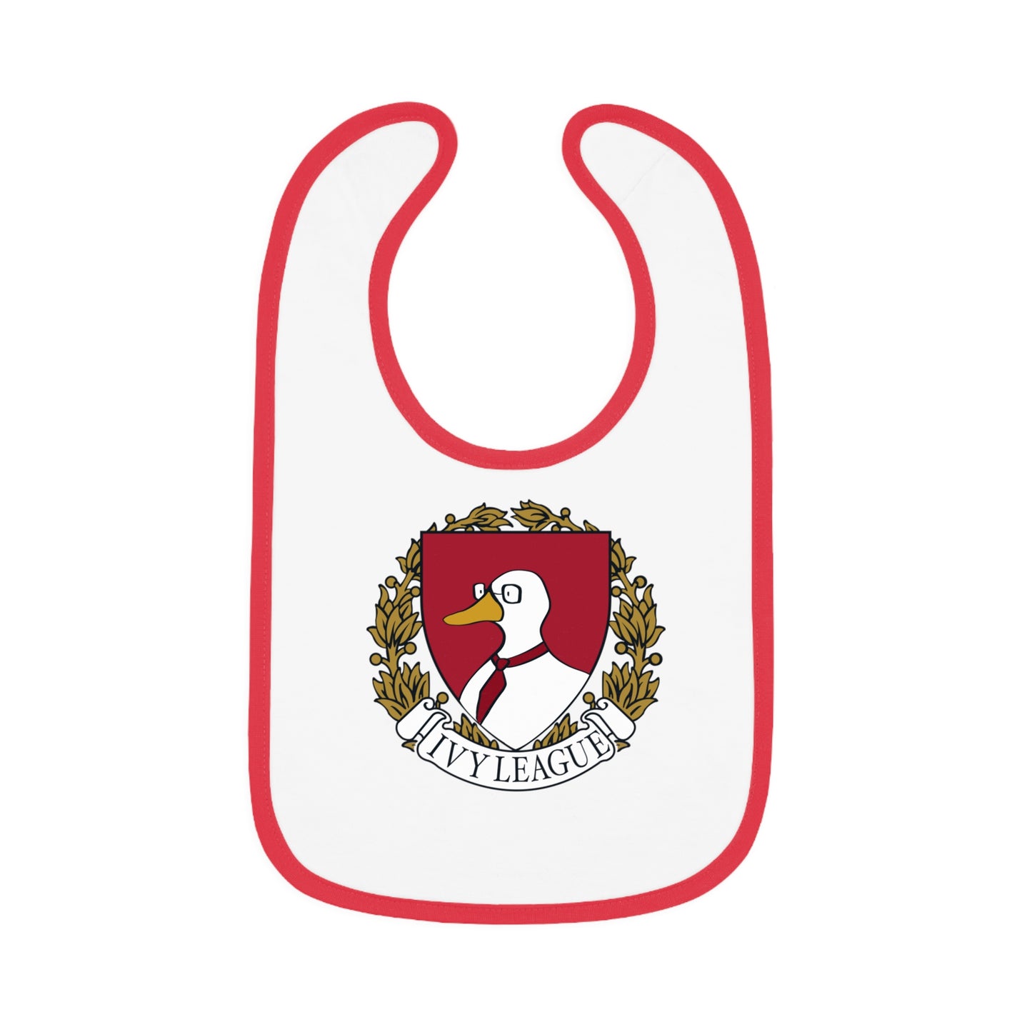 Baby Contrast Trim Jersey Bib