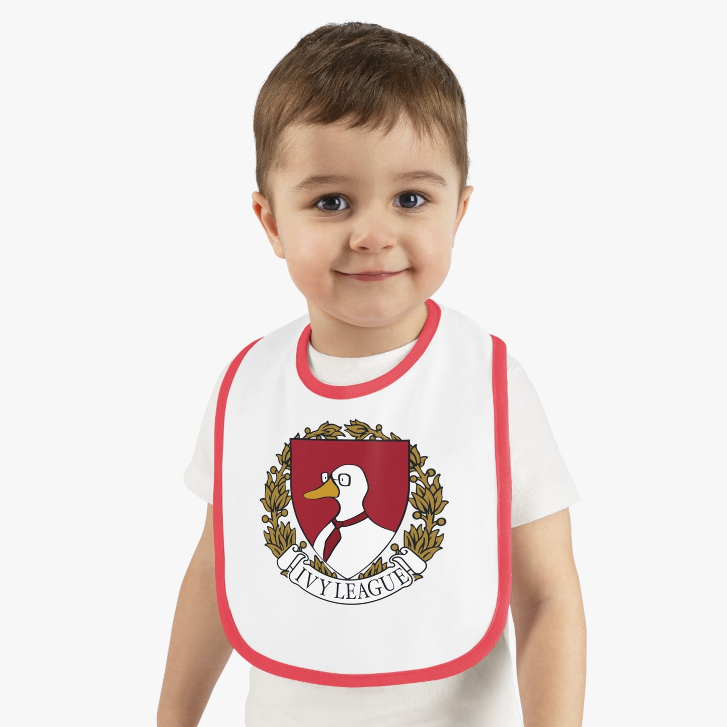 Baby Contrast Trim Jersey Bib