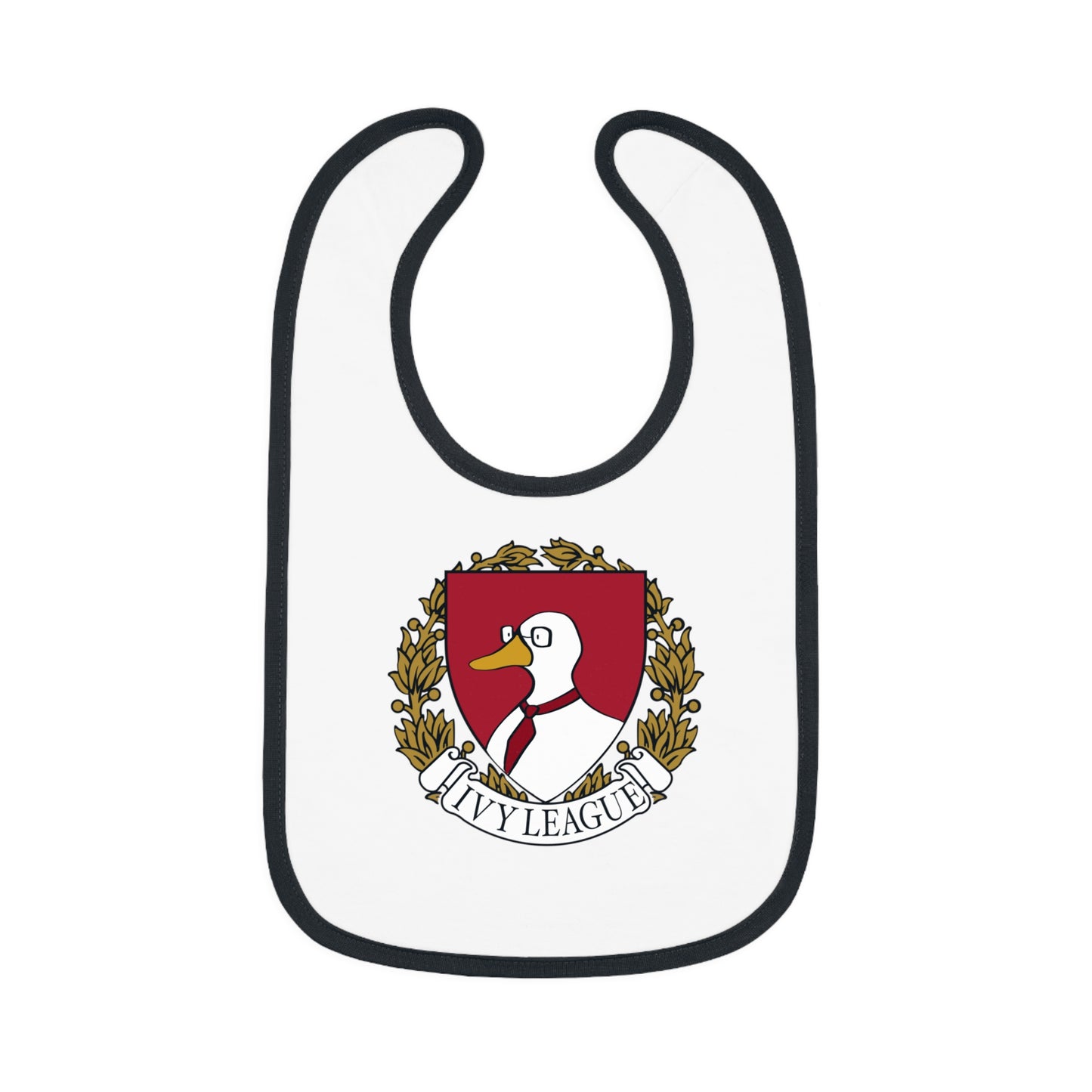 Baby Contrast Trim Jersey Bib