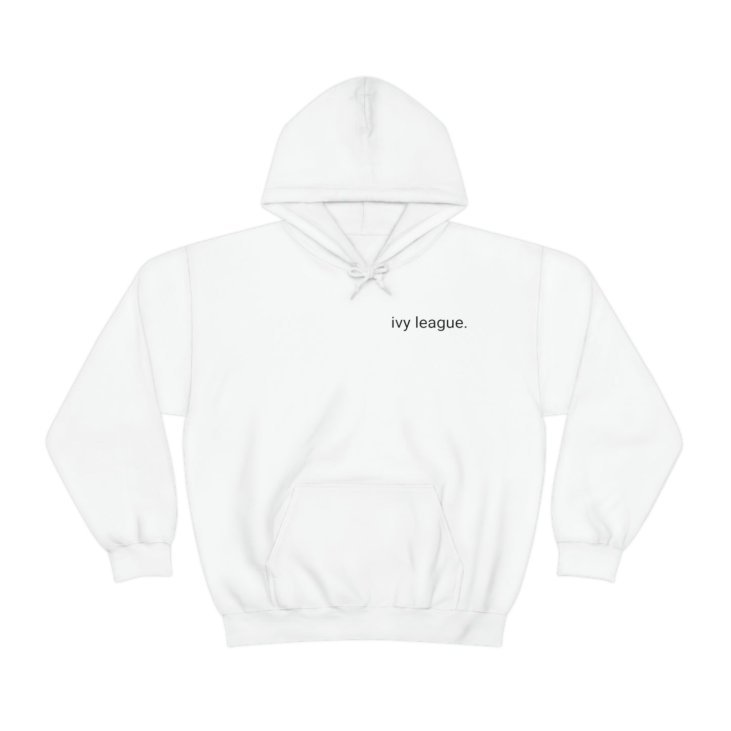Ivy League 2 sided Back Logo Hoodie (Black, Grey or White Available)