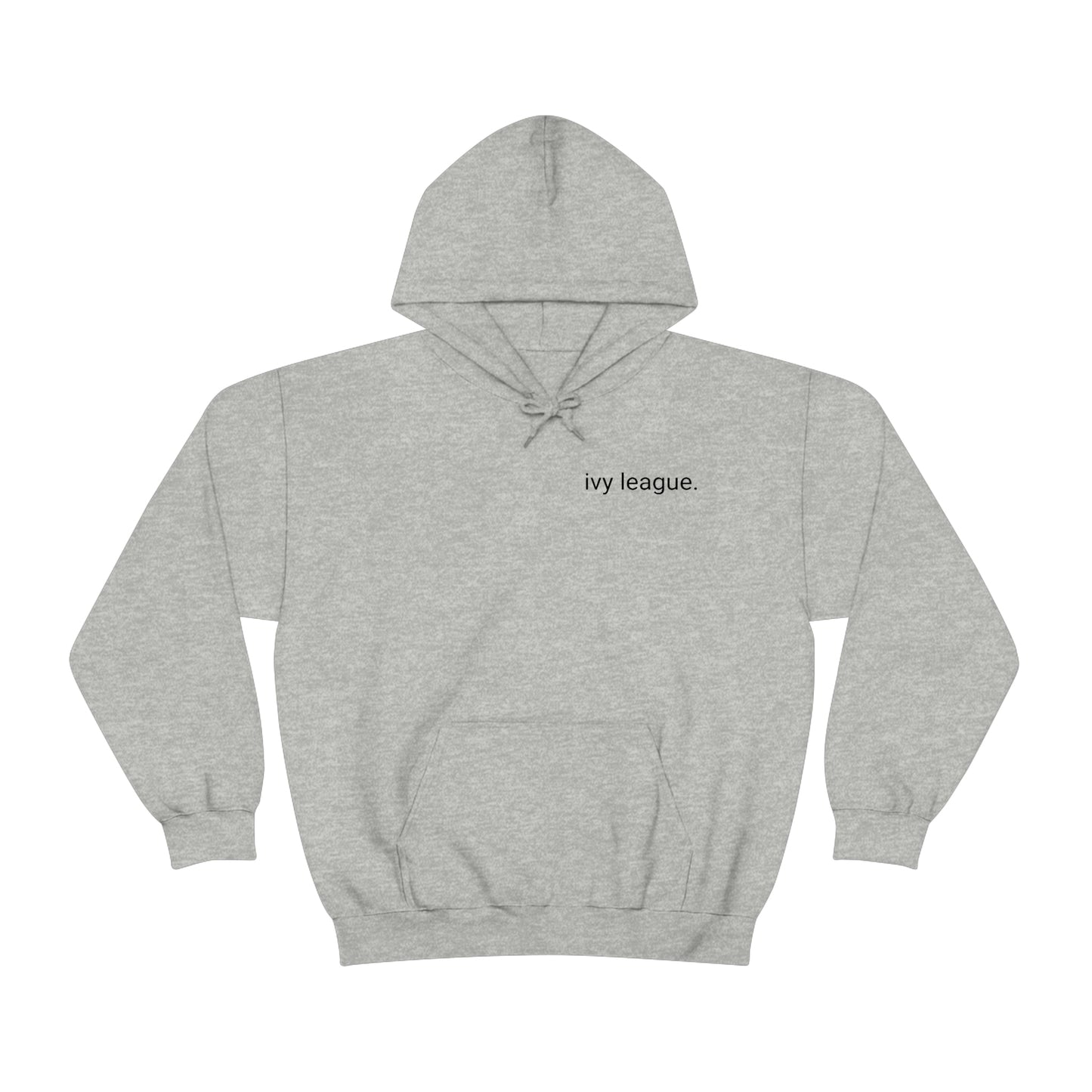 Ivy League 2 sided Back Logo Hoodie (Black, Grey or White Available)