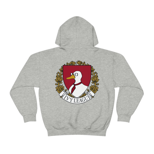 Ivy League 2 sided Back Logo Hoodie (Black, Grey or White Available)